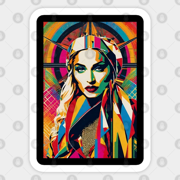 Art Deco Madonna Sticker by ROH-shuh